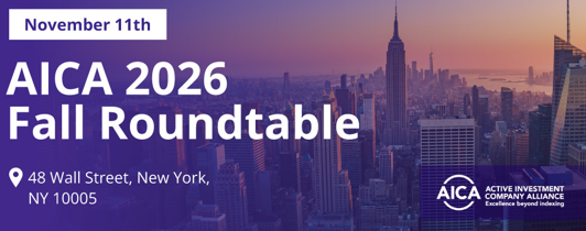 BANNERS AICA 2026 FALL ROUDNTABLE